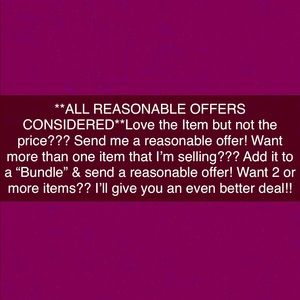 ***ALL REASONABLE OFFERS CONSIDERED***